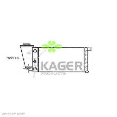 Радиатор, охлаждение двигателя KAGER 31-3622