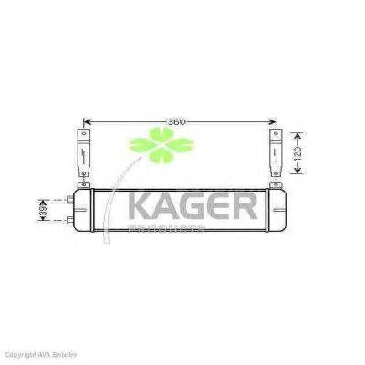 масляный радиатор, двигательное масло KAGER 313747