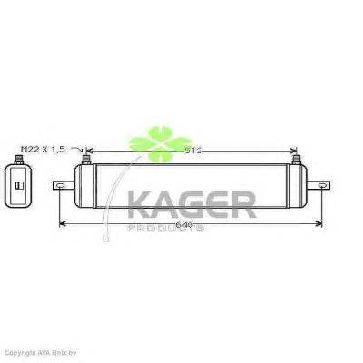 масляный радиатор, двигательное масло KAGER 313750