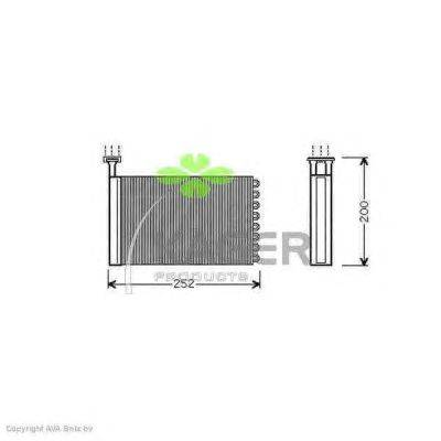 Теплообменник, отопление салона KAGER 32-0037