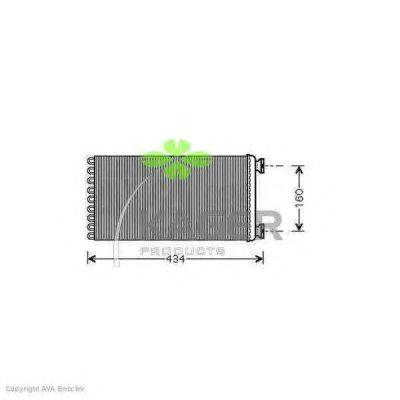 Теплообменник, отопление салона KAGER 32-0302