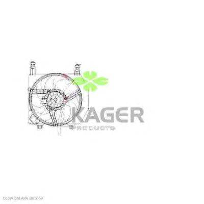 Вентилятор, охлаждение двигателя KAGER 32-2116