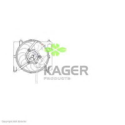 Вентилятор, охлаждение двигателя KAGER 322136