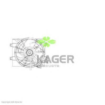 Вентилятор, охлаждение двигателя KAGER 322193
