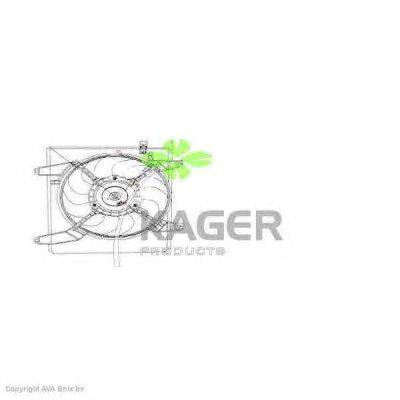 Вентилятор, охлаждение двигателя KAGER 32-2195