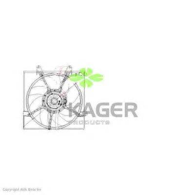 Вентилятор, охлаждение двигателя KAGER 32-2205