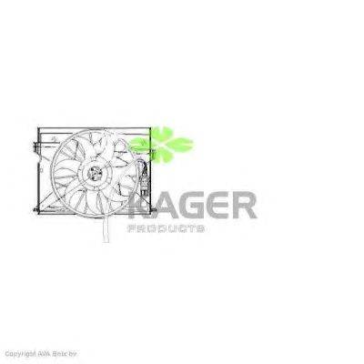 Вентилятор, охлаждение двигателя KAGER 32-2214