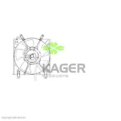 Вентилятор, охлаждение двигателя KAGER 322233