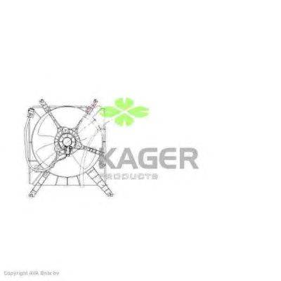 Вентилятор, охлаждение двигателя KAGER 322364