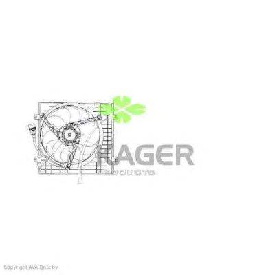 Вентилятор, охлаждение двигателя KAGER 32-2417