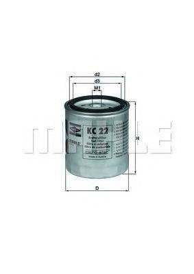 Топливный фильтр MAHLE ORIGINAL KC22