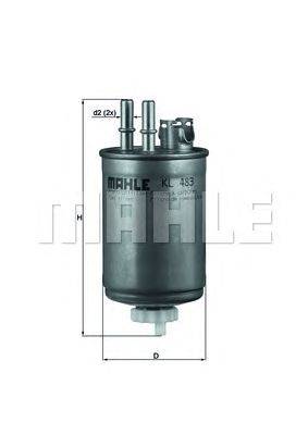 Топливный фильтр MAHLE ORIGINAL KL 483