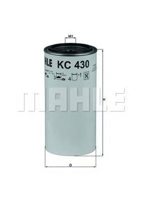 Топливный фильтр MAHLE ORIGINAL KC 430D
