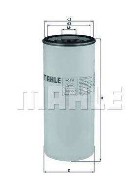Топливный фильтр MAHLE ORIGINAL KC251