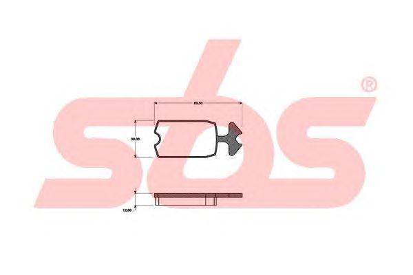 Комплект тормозных колодок, дисковый тормоз sbs 1501221901