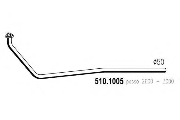 Труба выхлопного газа ASSO 5101005