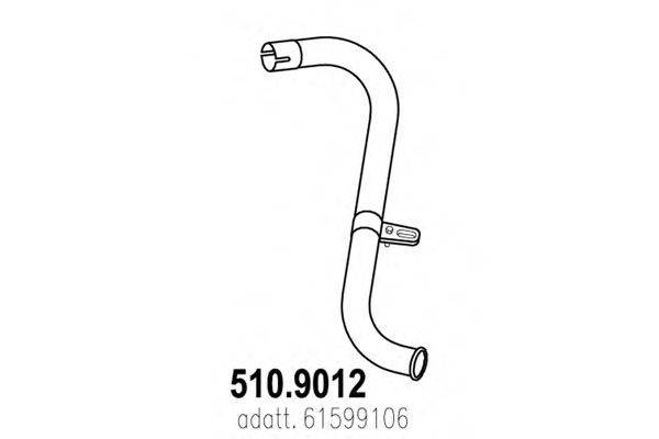 Труба выхлопного газа ASSO 510.9012