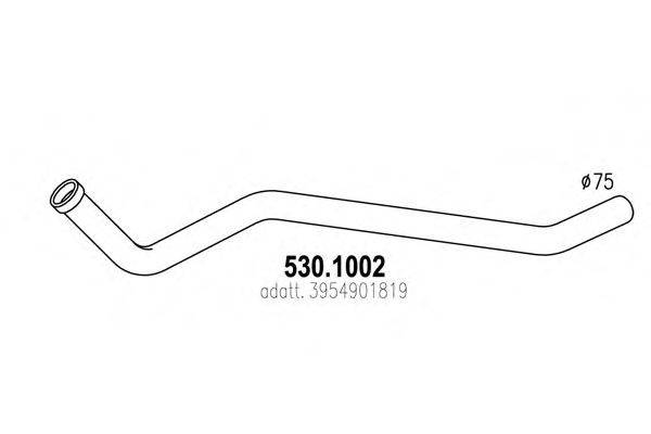 Труба выхлопного газа ASSO 530.1002