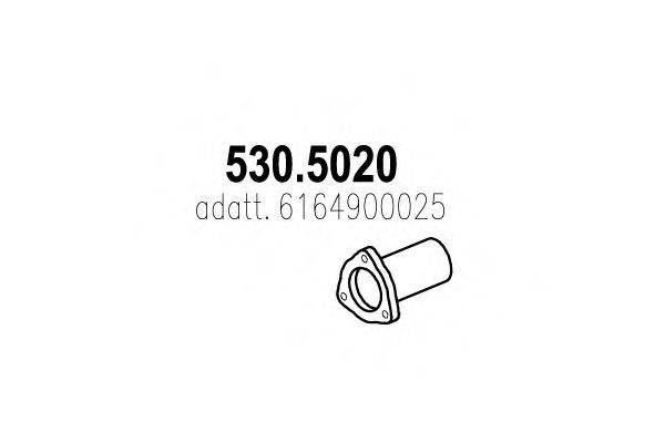Труба выхлопного газа ASSO 530.5020
