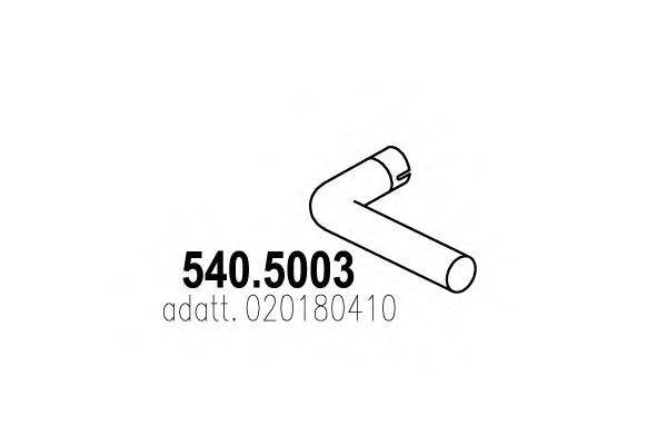 Труба выхлопного газа ASSO 540.5003