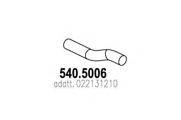 Труба выхлопного газа ASSO 540.5006