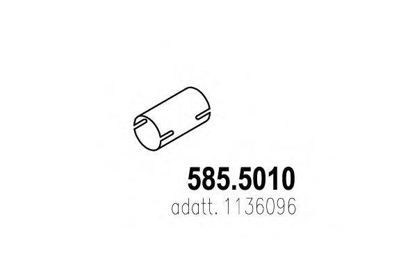 Труба выхлопного газа ASSO 585.5010