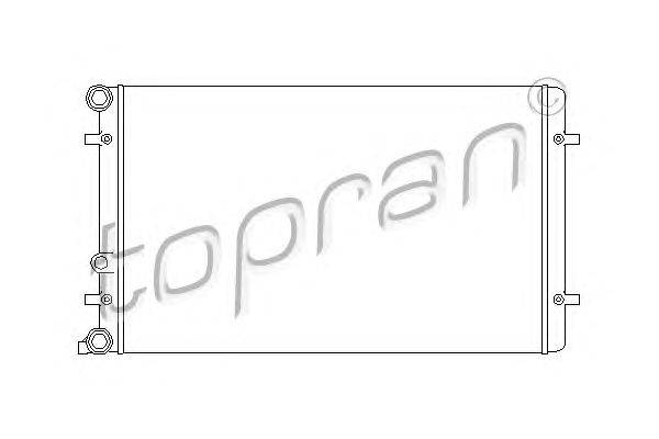Радиатор, охлаждение двигателя TOPRAN 110177