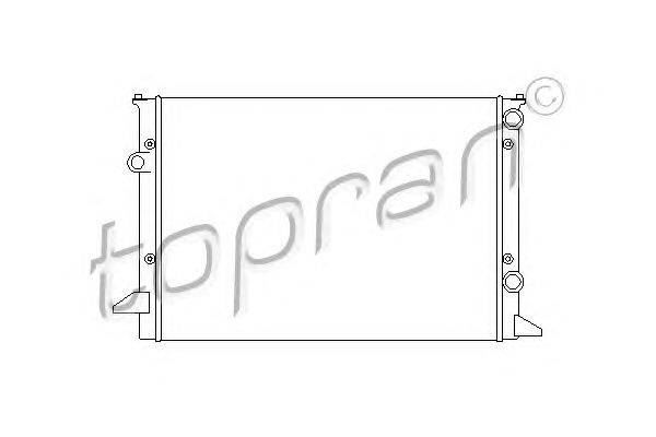 Радиатор, охлаждение двигателя TOPRAN 110 176