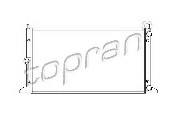 Радиатор, охлаждение двигателя TOPRAN 112 293