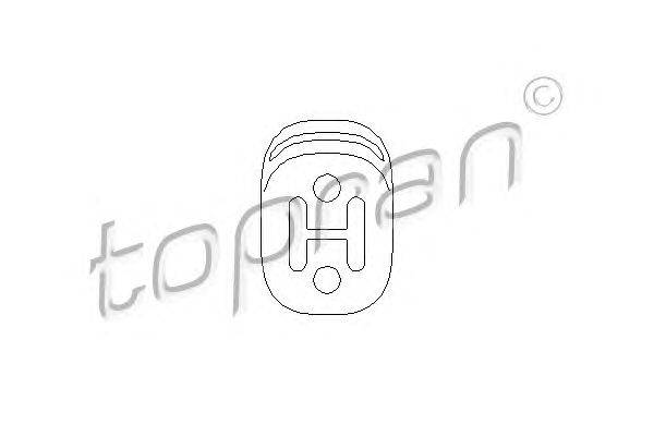 TOPRAN (НОМЕР: 109 063) Кронштейн, глушитель