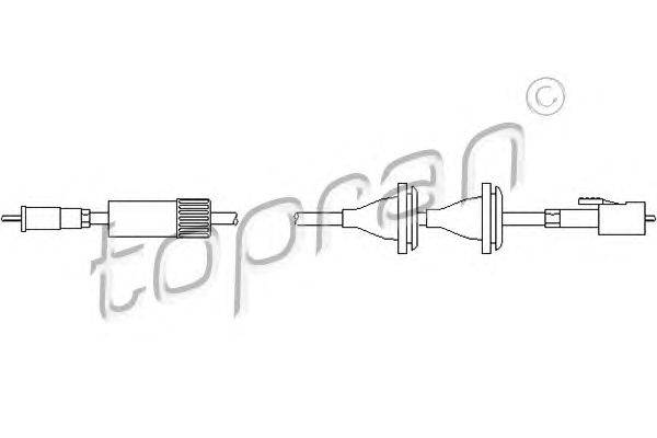 Тросик спидометра TOPRAN 103 427