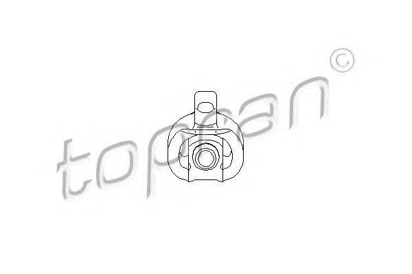 Кронштейн, глушитель TOPRAN 700618