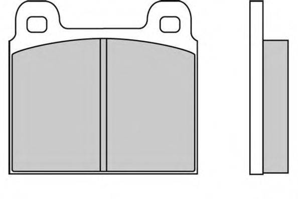 Комплект тормозных колодок, дисковый тормоз E.T.F. 20420
