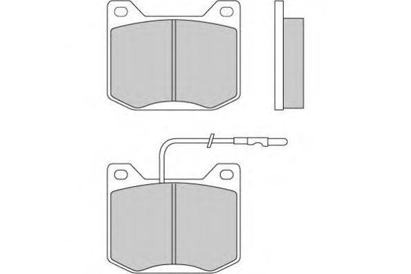 Комплект тормозных колодок, дисковый тормоз E.T.F. 12-0014