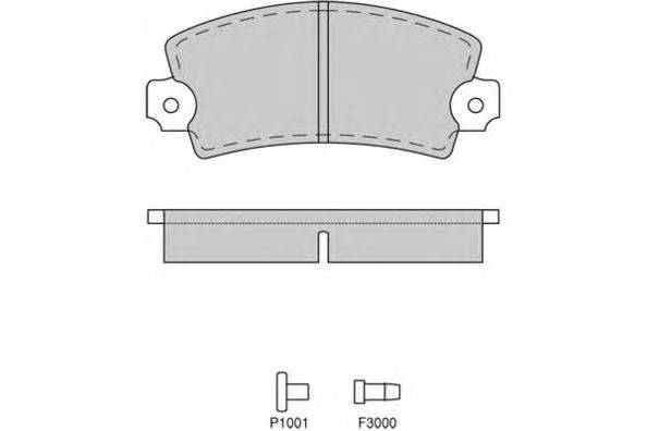 Комплект тормозных колодок, дисковый тормоз QH Benelux 2167
