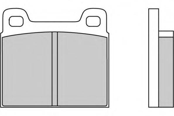 Комплект тормозных колодок, дисковый тормоз E.T.F. 12-0036