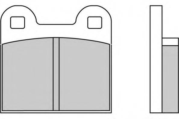 Комплект тормозных колодок, дисковый тормоз E.T.F. 12-0047
