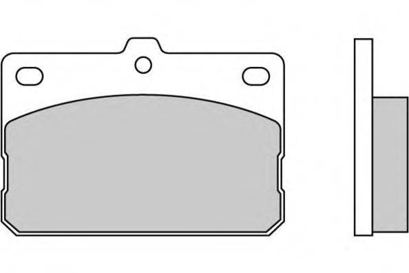 Комплект тормозных колодок, дисковый тормоз E.T.F. 12-0079