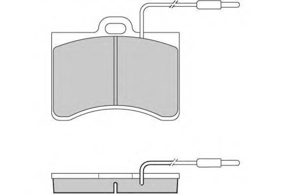 Комплект тормозных колодок, дисковый тормоз E.T.F. 12-0092