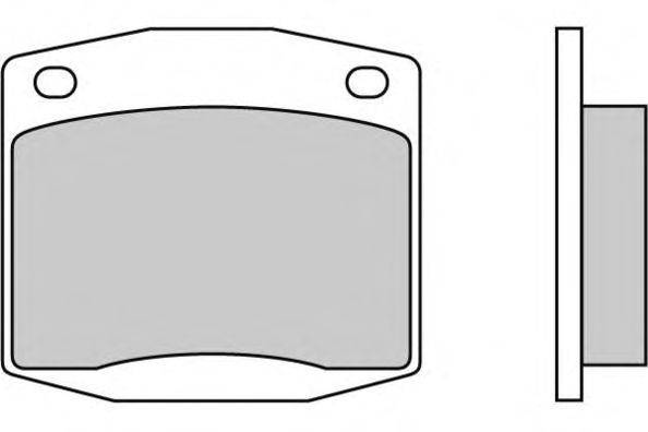 Комплект тормозных колодок, дисковый тормоз E.T.F. 120116