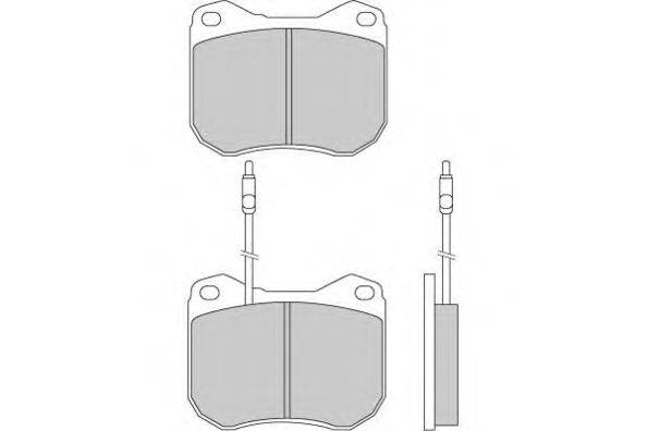 Комплект тормозных колодок, дисковый тормоз E.T.F. 20518