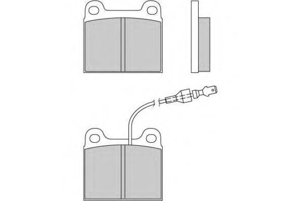 Комплект тормозных колодок, дисковый тормоз E.T.F. 20548