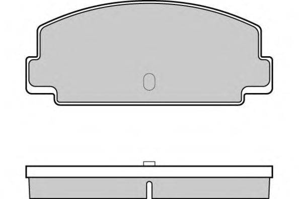 Комплект тормозных колодок, дисковый тормоз E.T.F. 20563