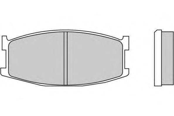 Комплект тормозных колодок, дисковый тормоз E.T.F. 12-0152-1