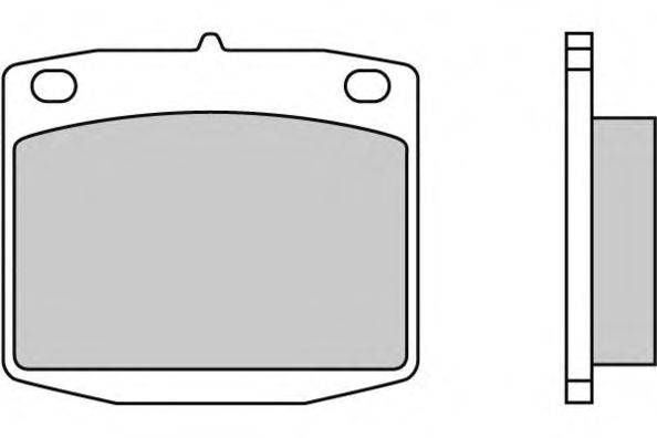 Комплект тормозных колодок, дисковый тормоз E.T.F. 12-0173