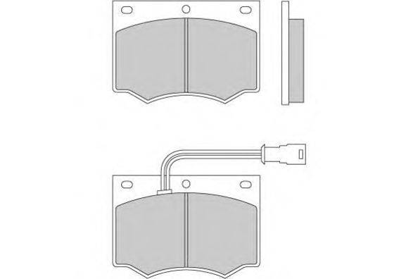 Комплект тормозных колодок, дисковый тормоз E.T.F. 12-0193