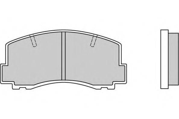 Комплект тормозных колодок, дисковый тормоз E.T.F. 12-0256