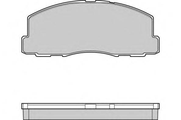 Комплект тормозных колодок, дисковый тормоз E.T.F. 12-0299