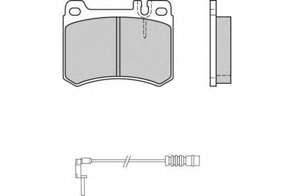 Комплект тормозных колодок, дисковый тормоз E.T.F. 12-0410