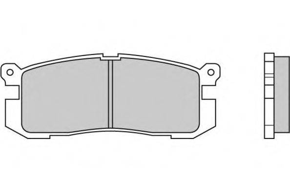 Комплект тормозных колодок, дисковый тормоз E.T.F. 12-0424